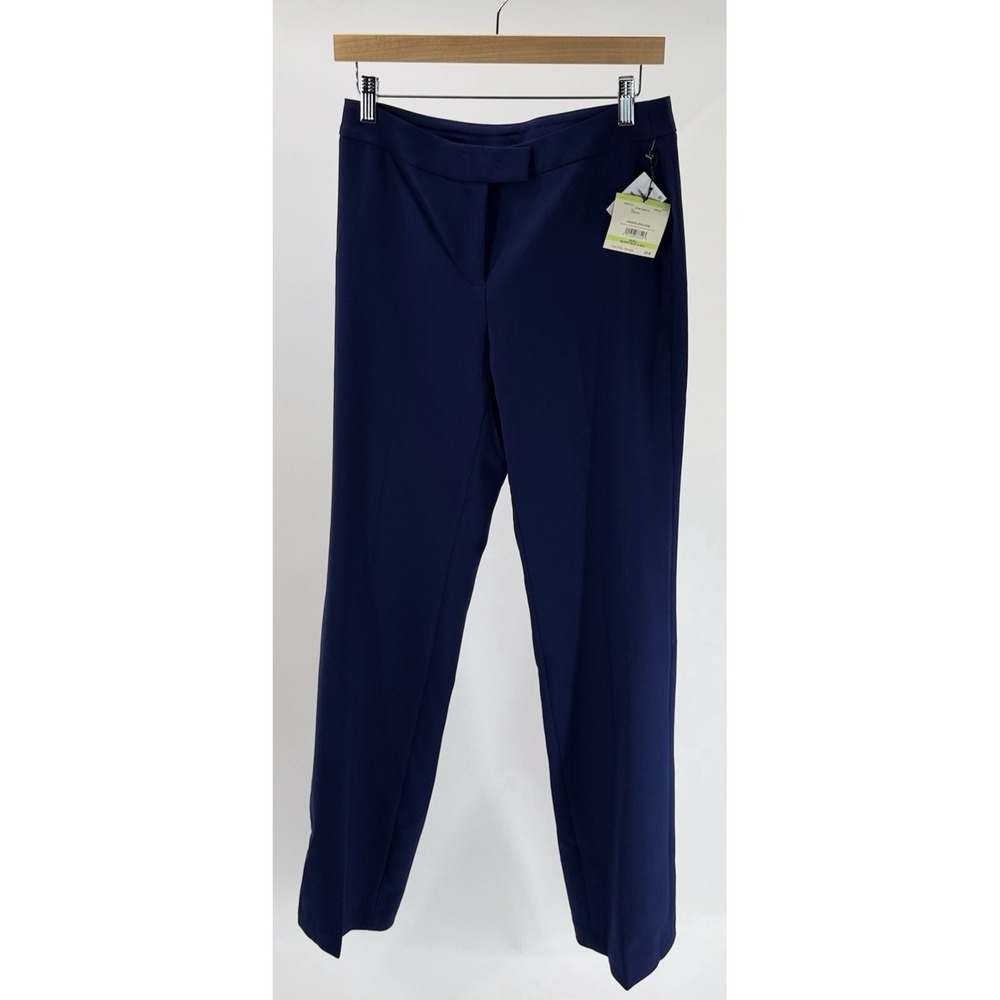 Anne Klein Women's Flare Leg Pants Distant Mountain Blue Workwear Pants Size 4
